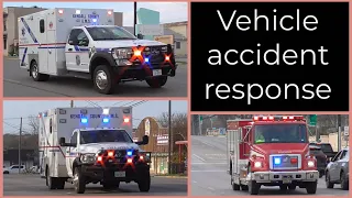 Boerne Fire Department & Kendall County EMS Vehicle Accident Response