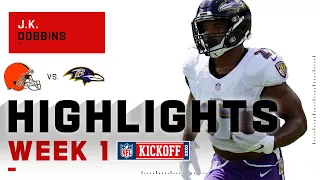 J.K. Dobbins Begins NFL Campaign w/ Impressive 2-TD Day | NFL 2020 Highlights