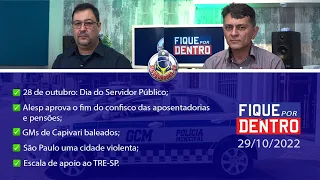 FIQUE POR DENTRO | SINDGUARDAS-SP | PROGRAMA 198 (29/10/2022)