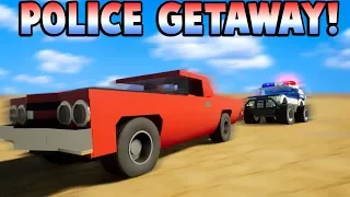 CANYON POLICE CHASE! - Brick Rigs Gameplay Multiplayer - Lego Cops and Robbers