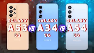 Samsung Galaxy A53 vs Samsung Galaxy A34 vs Samsung Galaxy A54