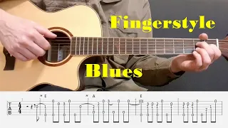 Easy Fingerstyle Blues with tabs