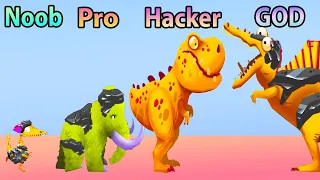 Dinobash - NOOB vs PRO vs HACKER vs GOD - HUGE NEW REVEAL