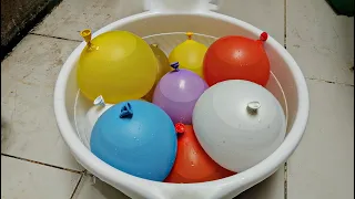 Pop Water Balloons - Fun Popping Balloon!! (Slow Motion)