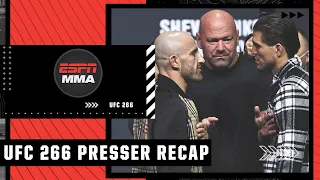 Reaction to the UFC 266 Press Conference | ESPN MMA