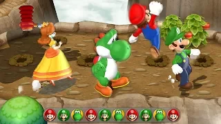 Mario Party 9 Step It Up - 1 vs. Rivals - Daisy vs Mario vs Luigi vs Yoshi| Cartoons Mee