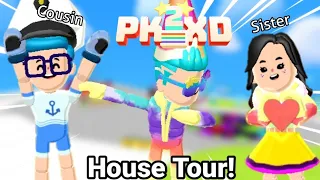 PK XD HOUSE TOUR IN MY ADMIN ISLAND HOUSE!!🏠 WITH MY SISTER AND MY COUSIN!! CamBo52