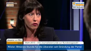 Wahl 2013 - Die Journalistenrunde zur Bundestagswahl am 22.09.2013