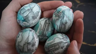 Eggs LIKE IN A BILL for Easter 🥚How to decorate Easter eggs with a banknote in an original way