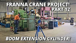 Boom Extension Cylinder Tear Down! | Franna Crane Project | Part 12