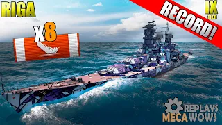 Riga 8 Kills & 113k Damage | World of Warships Gameplay 4k