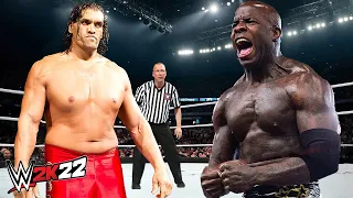 Great Khali vs. Moose (WWE 2K22)
