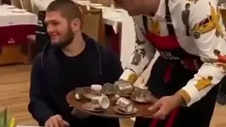 urkish chef Burak Ozdemir played UFC champion Khabib Nurmagomedov during dinner