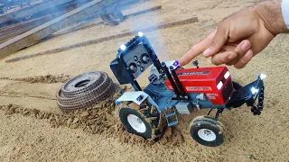 how to make tractor at home || Powerful tractor driven by DC motor ||