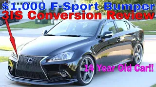 2006-2013 Lexus IS250 IS350 2IS to 3IS F-Sport eBay Conversion Bumper Review