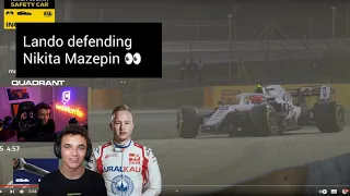 Lando Norris defends fellow F1 driver Nikita Mazepin after his spin(s) at the Bahrain GP