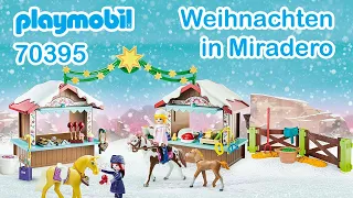 #Playmobil #Spirit #Weihnachten in #Miradero #Neuheit #2020 #Pferde #Markt #Stände #Fohlen # 70395