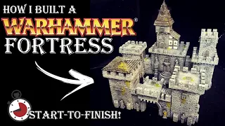 DIY WARHAMMER FORTRESS | Start-To-Finish! | Crafting Marathon