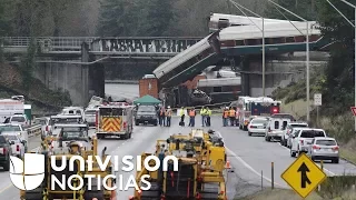 Investigan las causas del descarrilamiento del tren que dejó tres muertos en Seattle