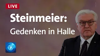 Gedenken in Halle: Bundespräsident Steinmeier zum Jahrestag des Anschlags
