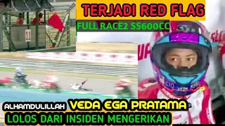 alhamdulillah VEDA EGA PRATAMA LOLOS DARI INSIDEN MENGERIKAN ●ARRC RACE2 SS600cc thailand 2024