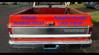 1976 Chevy K5 Blazer Tailgate Glass and Handle/lock install