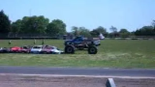 big foot jumps cars @ truckfest (croft) 2009