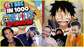 1 SECOND FROM 1000 EPISODES OF ONE PIECE GROUP REACTION 【 ワンピース海外の反応 】