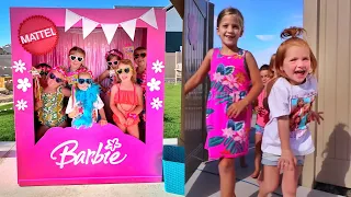 4 YEARS OLD!! Barbie Dream Backyard for Adleys Birthday Party 🥳