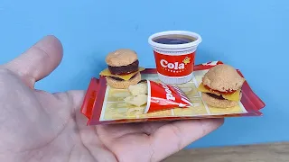 ¡MINI Hamburguesas y Patatas fritas con polvo de Coca-Cola! Kit japonés DIY de Kracie