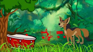 Panchatantra stories | Jackal & The Drum | The Hungry Jackal And The War Drum