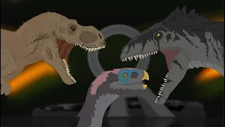 (DC2) JWD Reimagined; Tyrannosaurus V.S Giganotosaurus V.S Therizinosaurus