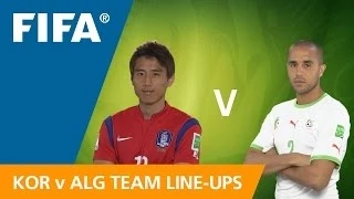 Korea Republic v. Algeria - Teams Announcement