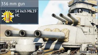 356mm Cannons!!! New BATTLESHIP Arizona in War Thunder (Dev Server)