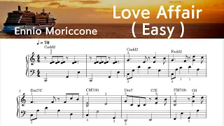 Love Affair/ EasyPiano Sheet Music /  Ennio Morricone / by SangHeart Play