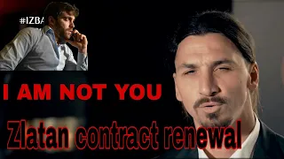 Zlatan contract renewal AC Milan whatsapp status 🔥