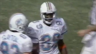 1992 Wk 06 Miami Beats Atlanta 21-17 - 2nd Half; Highlights With Radio Call