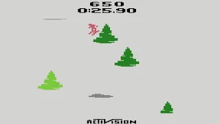 Skiing (Atari 2600) Gameplay