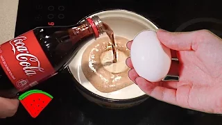 Что если сварить яйцо в Кока-Коле *** Boil egg in Coca-Cola (experiment)