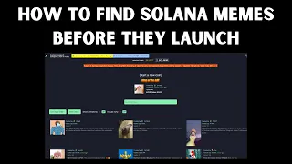 How To Find Solana Memes Before They Launch