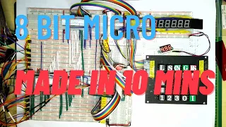 8 Bit Breadboard Micro Made in 10 Minutes - Nanocomp 6809