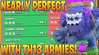 THESE NEW TH13 ARMIES LEAD TO A NEAR PERFECT LEGENDS DAY! - Clash of Clans