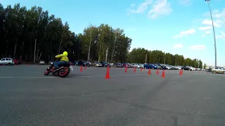 Gymkhana GP 2018 — stage 6 / Evgeny Klimtsov KTM DUKE390 / heat 1 52.03 sec