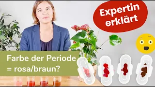 Farbe Menstruationsblut: Was bedeutet hellrosa, braunes oder dunkelrotes Periodenblut? 💡