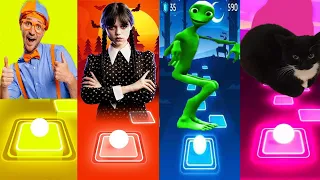 Maxwell Cat Vs Alien Dance vs Blippi Lady Gaga Bloody Mary | Tiles Hop