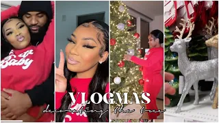 Christmas Decor Shopping + Decorating the tree & MORE | VLOGMAS DAY 1 | AALIYAHJAY