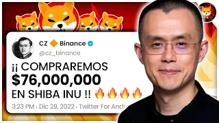 🚨 SHIBA INU PUEDE TENER EL MEJOR ALIADO POSIBLE... $76,000,000 COMPRADOS POR CZ ?! ✅