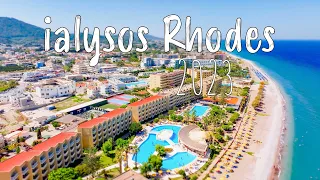 Ialysos Rhodes, [Rhodos] walking tour 4k, drone shots, Rodos Greece 2023