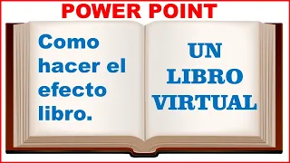 Como hacer el efecto libro en power point