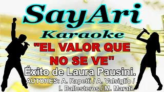 El valor que no se ve - Laura Pausini - Karaoke HD (Demo)